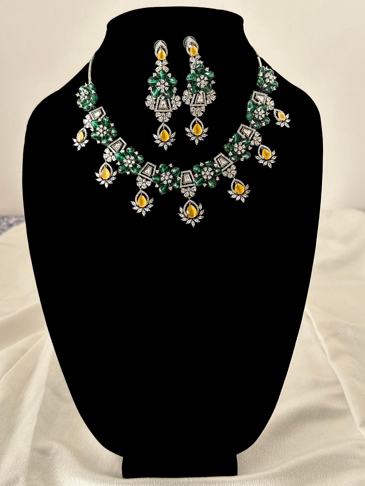 Allure- Demi-Parure Accent AD Necklace Set