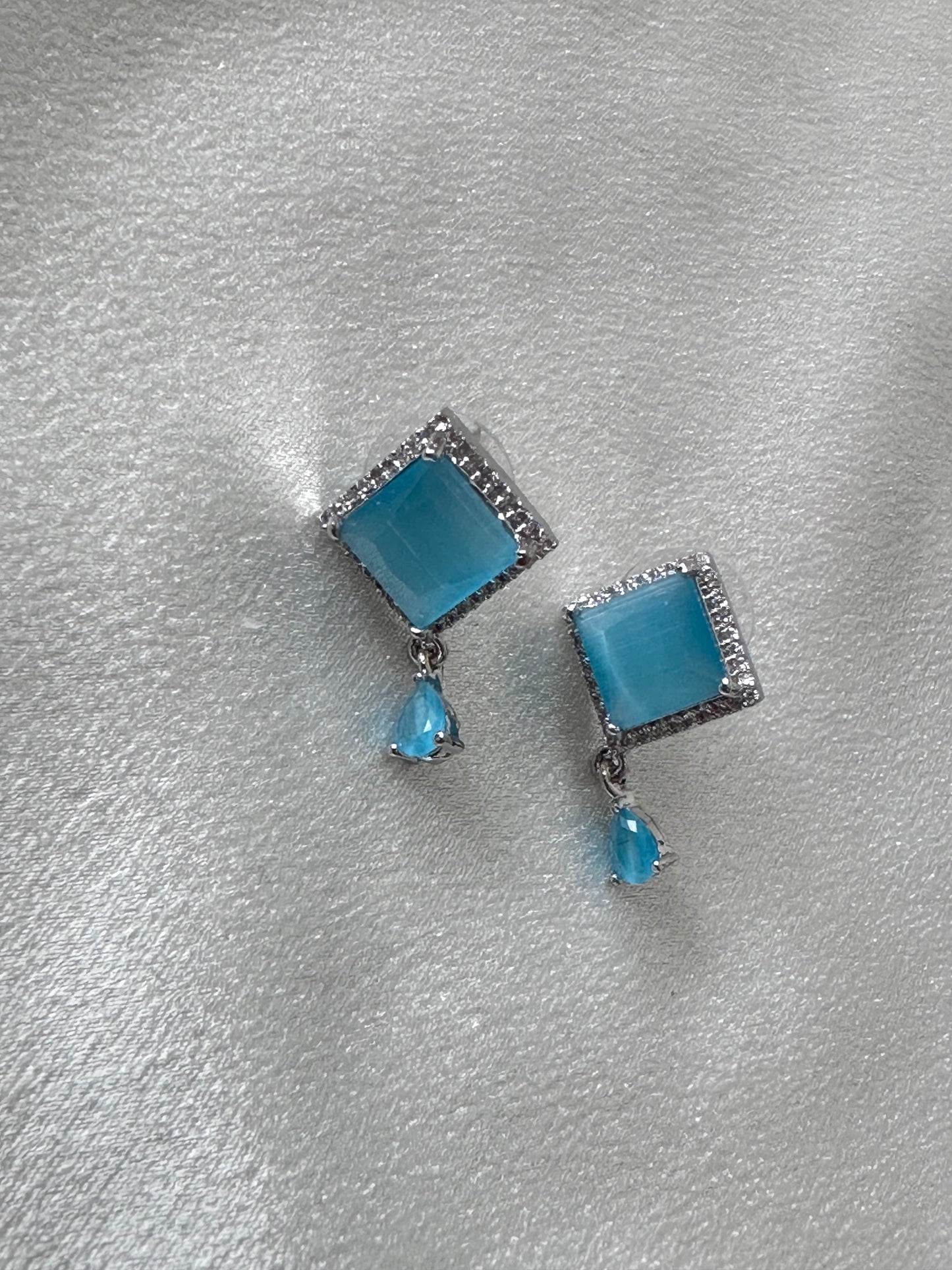 AD Earring - Sky Blue