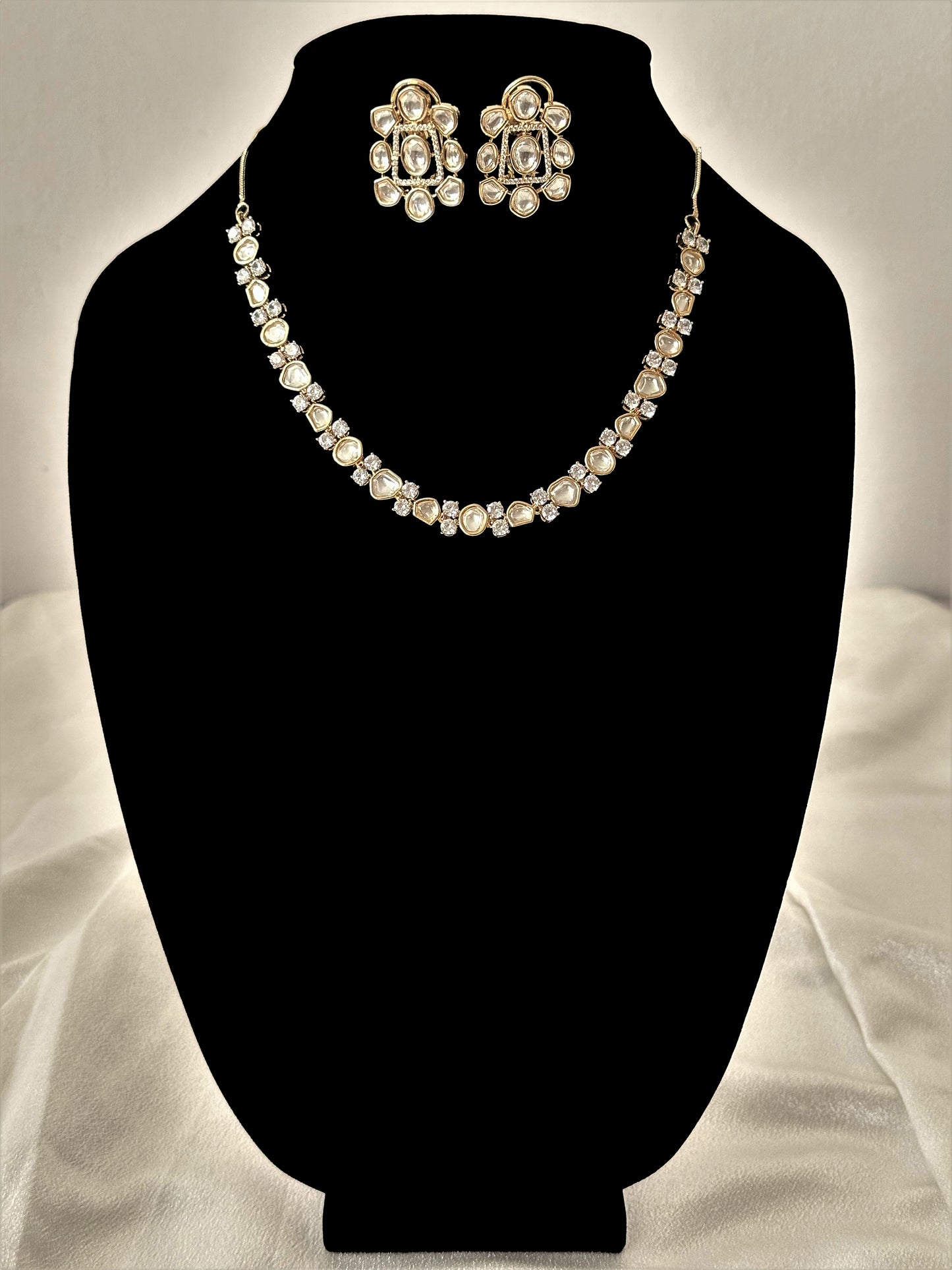 Allure- Polki Kundan AD Fusion Set