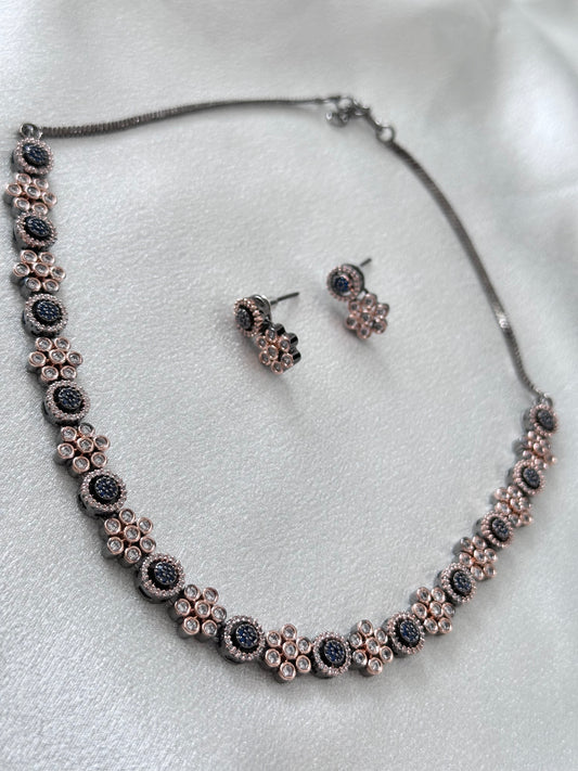 Allure- Fusion of Kundan & AD Necklace Set