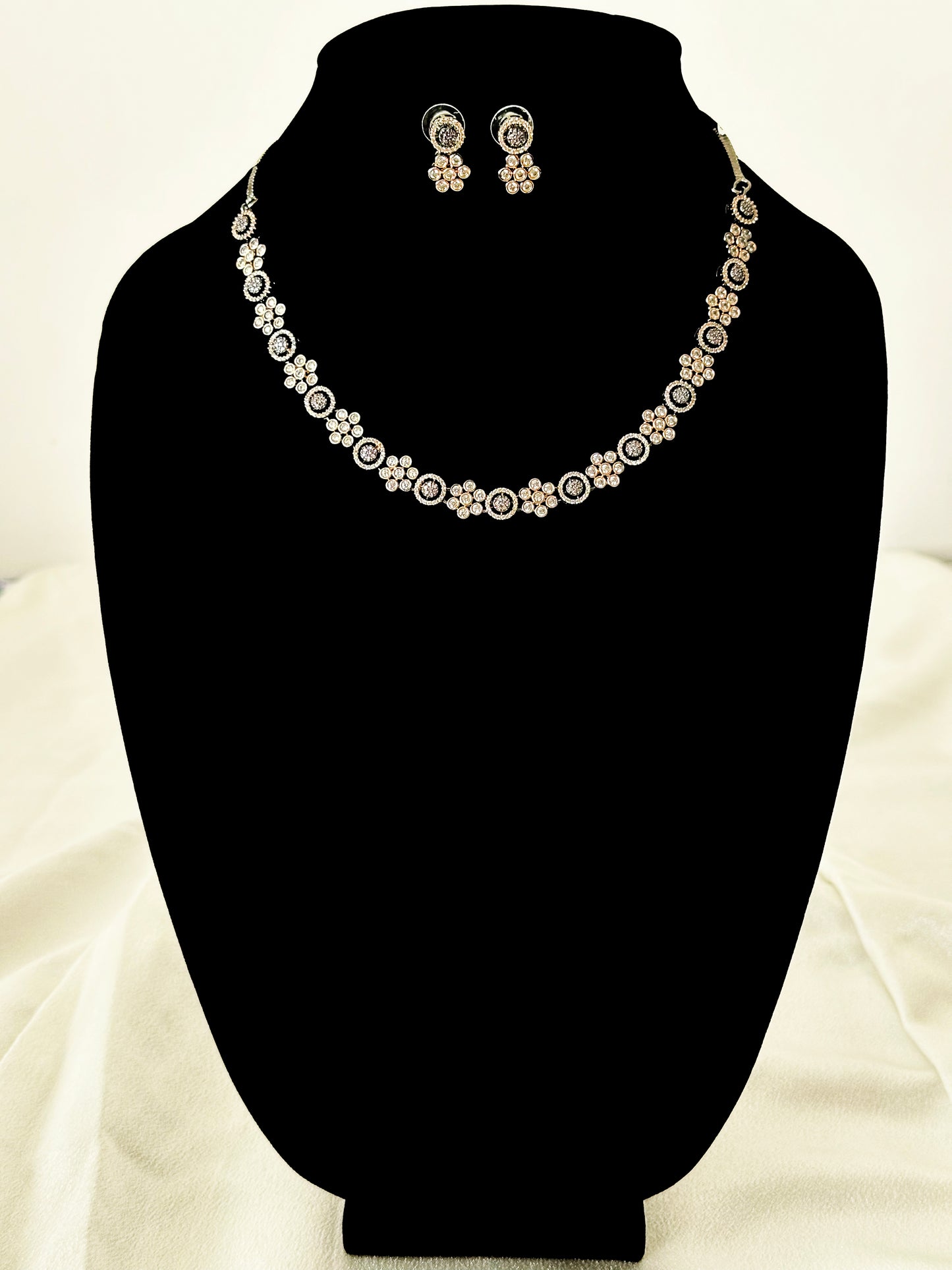 Allure- Fusion of Kundan & AD Necklace Set