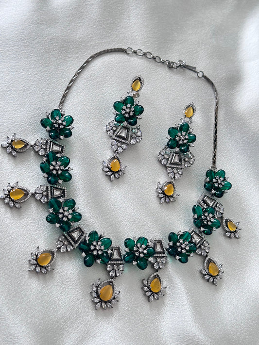 Allure- Demi-Parure Accent AD Necklace Set