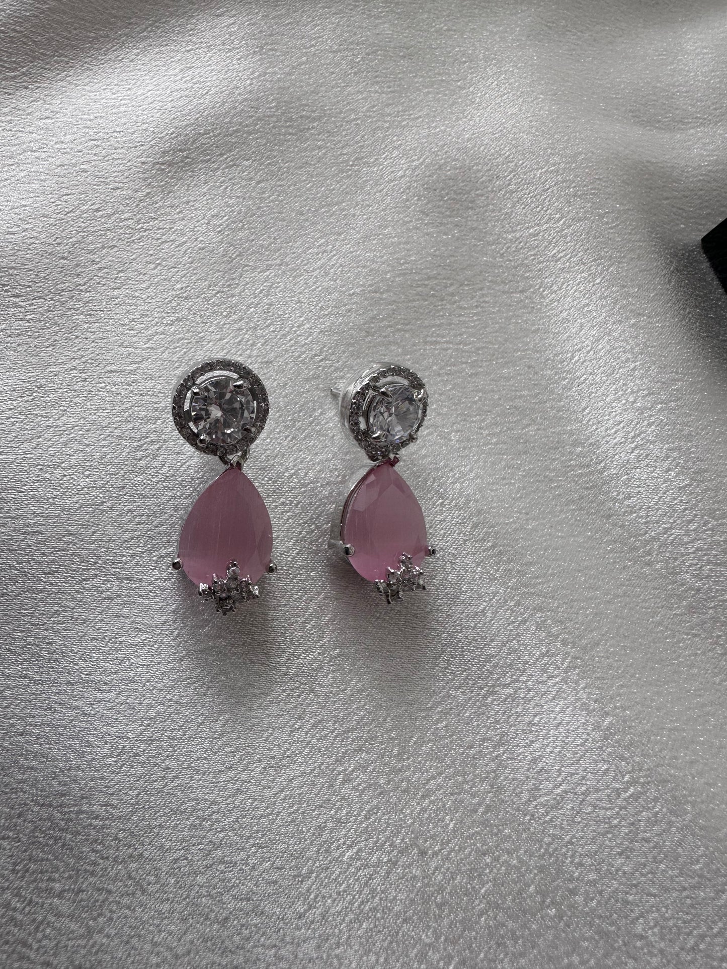 AD Drop Earring - Light Rose