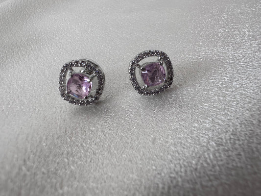 Square AD Earring Studs
